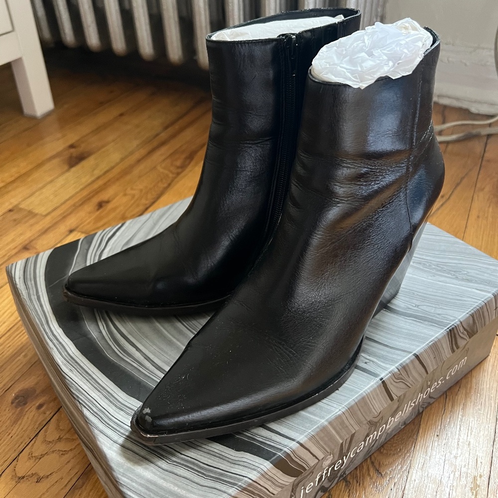 Jeffrey Campbell Flynn Ankle Boots | Black - Picture 3 of 10